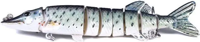 Alt view image 7 of 7 - 15pcs Fishing lures  Sinking Wobblers 7 Segments Multi Jointed Swimbait Hard Bait Fishing Tackle For Bass Isca Crankbait,20cm-67.5g- 2#hook