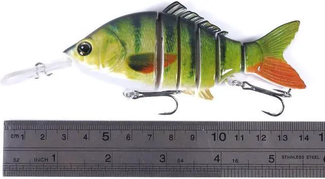 Alt view image 5 of 7 - 6pcs 6 Segment Sinking Wobblers: Increase Your Bass Catch with this Multi Jointed Swimbait Hard Bait,15cm-31.5g- 4#hook