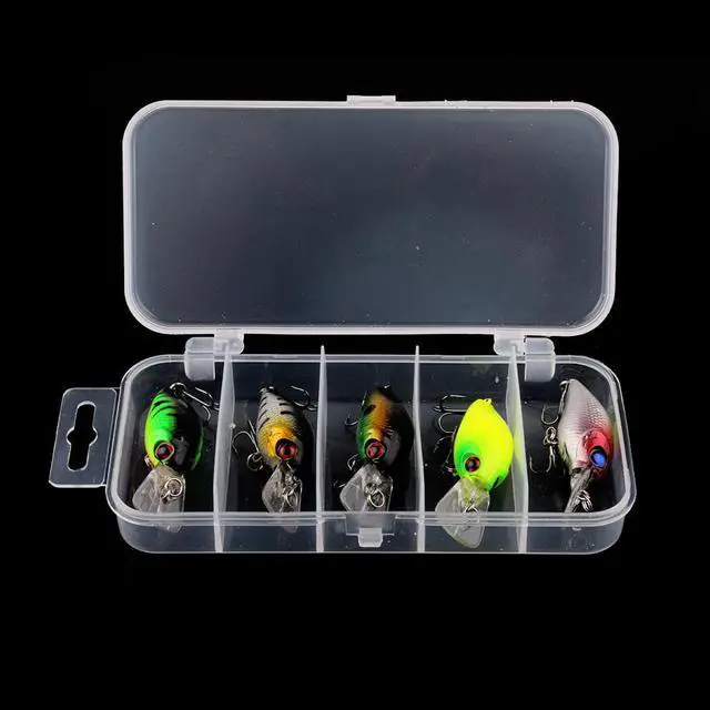 Main image of HENGJIA 5pcs/lot Fishing Lures Kit Plastic Crank Bait 4.2g/5cm Wobblers Crankbait Tackle Bass Bait Spinners for Fishing