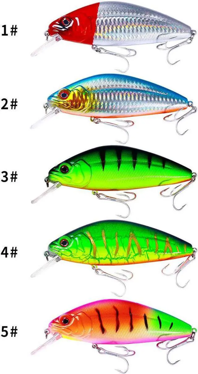 Alt view image 2 of 6 - 6pcs Sinking Minnow Fishing Bait Lure for Sea Fishing Pesca Fishing Tackle Crankbait Lure 12CM-32G