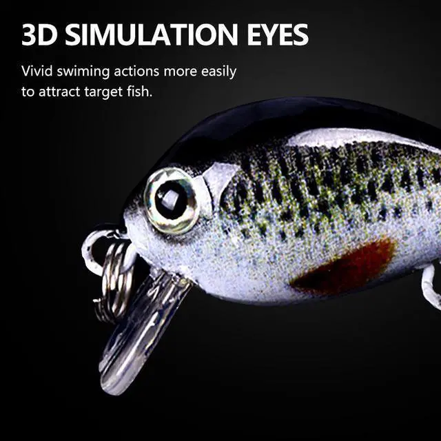 Alt view image 5 of 7 - 10pcs Mini Fish Bass Fishing Lure 2.5cm 1.7g Mini Artificial Baits Topwater Crank Wobblers For Pike Crankbaits Fishing
