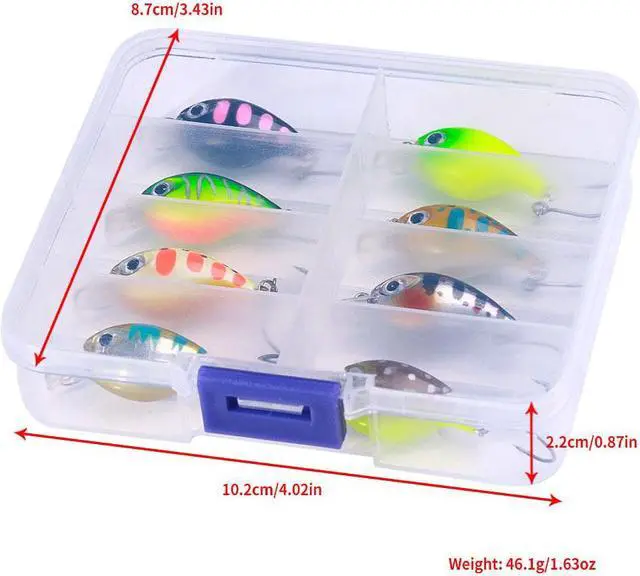 Alt view image 2 of 5 - 8pcs Minnow Fishing Lure 3.6cm 1.9g Crankbait Hard Bait Topwater Artificial Wobbler Bass Pike Carp pesca Fishing Accessories BOX KIT