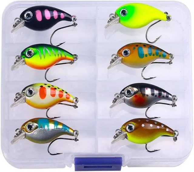 Alt view image 3 of 5 - 8pcs Minnow Fishing Lure 3.6cm 1.9g Crankbait Hard Bait Topwater Artificial Wobbler Bass Pike Carp pesca Fishing Accessories BOX KIT