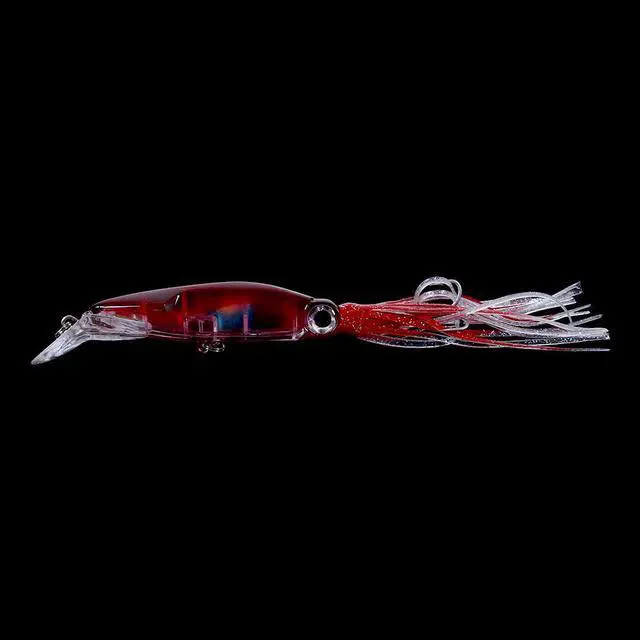 Alt view image 4 of 6 - 6pcs Hard Fishing Lure Fish Bait 14cm 40g 6 Color Squid High Carbon Steel Hook Octopus Crank For Artificial Tuna Sea Allure Tool