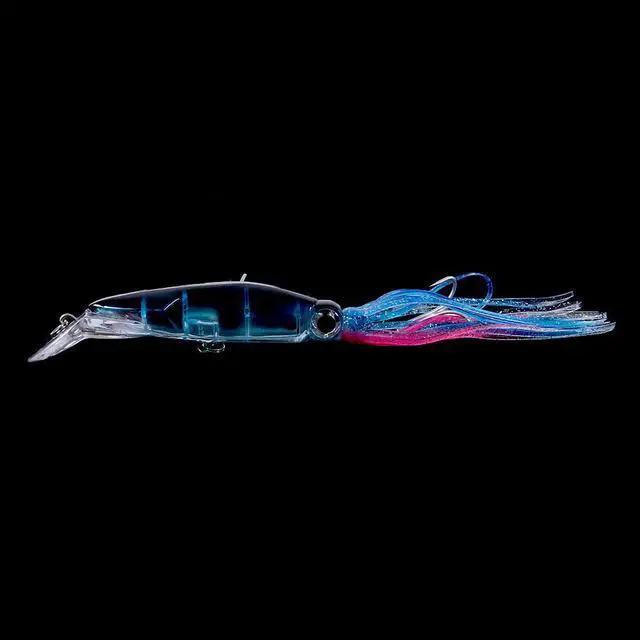 Alt view image 3 of 6 - 6pcs Hard Fishing Lure Fish Bait 14cm 40g 6 Color Squid High Carbon Steel Hook Octopus Crank For Artificial Tuna Sea Allure Tool