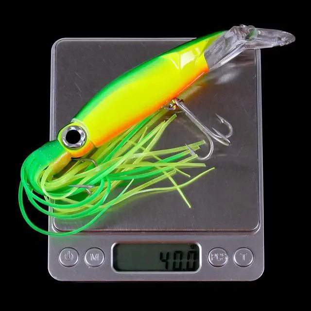 Alt view image 6 of 6 - 6pcs Hard Fishing Lure Fish Bait 14cm 40g 6 Color Squid High Carbon Steel Hook Octopus Crank For Artificial Tuna Sea Allure Tool