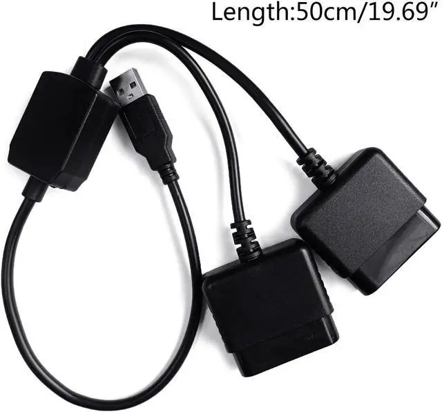 Alt view image 5 of 7 - 2 in 1 USB Adapter Converter Cable For Gaming Controller ForPS2 to For PS3 PC Video Gaming Converter Adapter Accessories