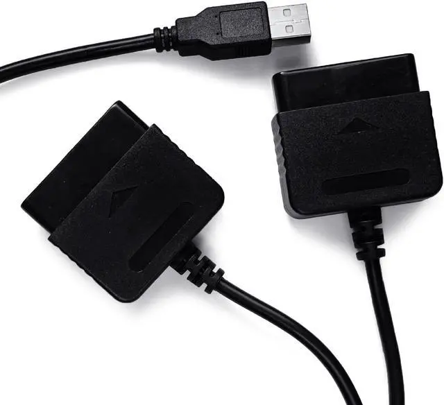 Alt view image 6 of 7 - 2 in 1 USB Adapter Converter Cable For Gaming Controller ForPS2 to For PS3 PC Video Gaming Converter Adapter Accessories
