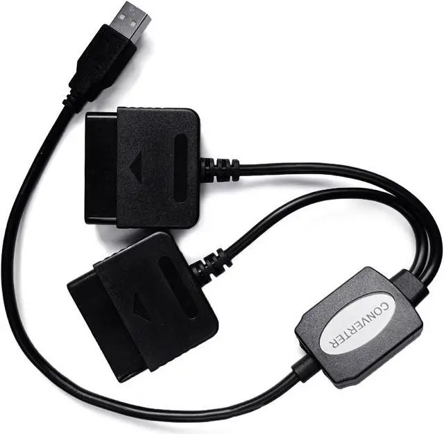 Alt view image 7 of 7 - 2 in 1 USB Adapter Converter Cable For Gaming Controller ForPS2 to For PS3 PC Video Gaming Converter Adapter Accessories