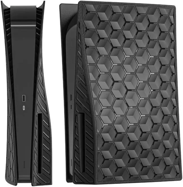 Alt view image 6 of 7 - Host Gaming Console Protective Case Anti-scratch Replacement Shell Panel Compatible For Ps5 (cd-rom Version) Accessories