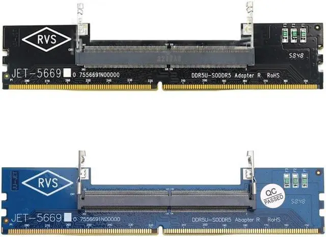 Alt view image 3 of 7 - DDR5 Memory Adapter Card for Convert 288Pin DDR5 U-DIMM Memory to 262Pin DDR5 SO-DIMM 6-layer Printed Circuit Board