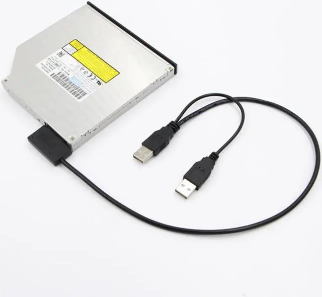 Alt view image 4 of 7 - SATA 7+6Pin to USB Cable Adapter USB2.0 SATA Adapter 13Pin Laptop Converter