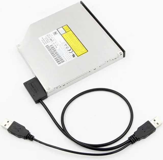 Alt view image 3 of 7 - SATA 7+6Pin to USB Cable Adapter USB2.0 SATA Adapter 13Pin Laptop Converter