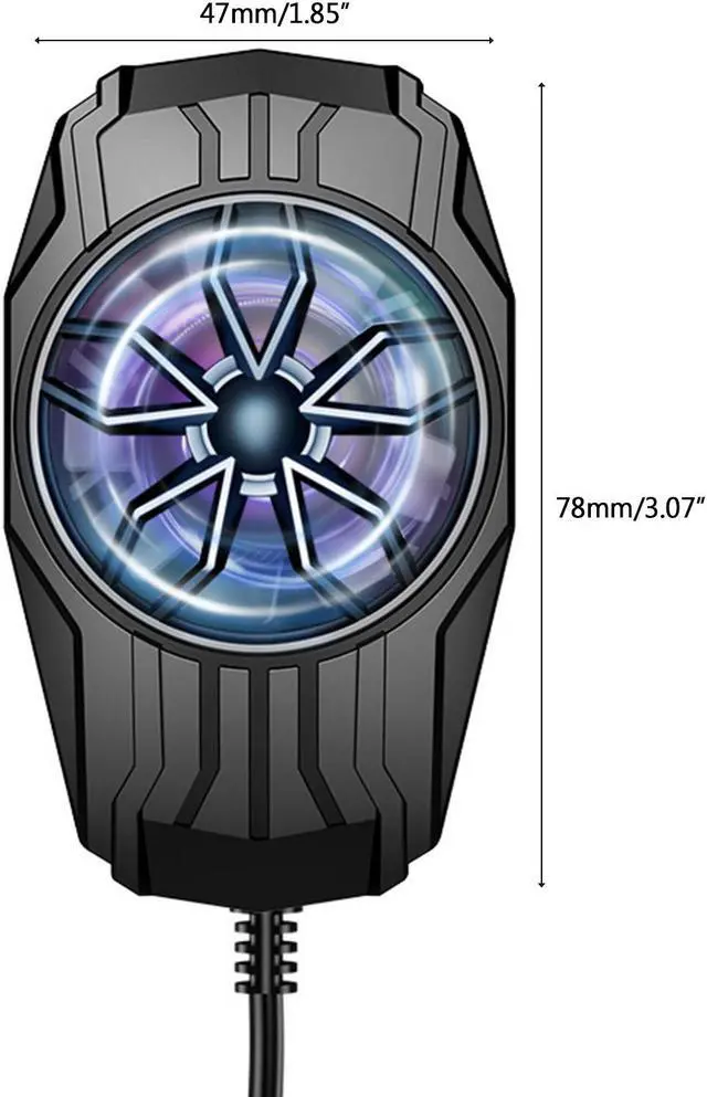 Alt view image 5 of 7 - Universal Mobile Phone Clip Heat Sink Phone Radiator Cooling Fan Heatsinks