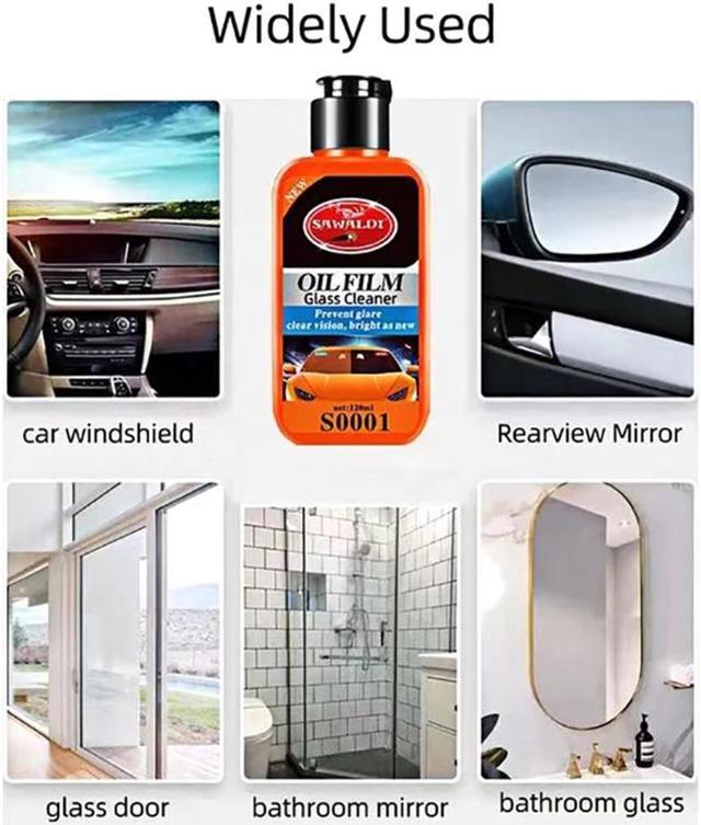 Car Glass Oil Film Removing Agent Auto Glass Film Coating Agent Waterproof  Rainproof Anti-fog Glass Cleaner 