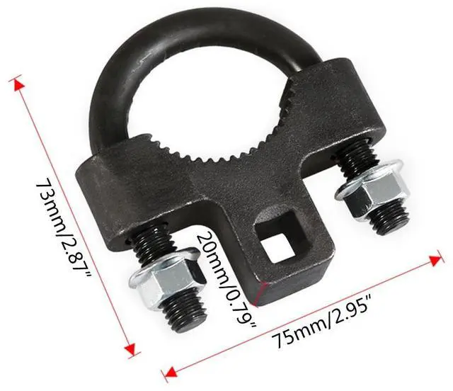 Alt view image 4 of 7 - Inner Tie Rod Tool Carbon Steel 3/8" Low Profile Tool for Tie Rod End Removal Installation Car Auto Repair Accessories