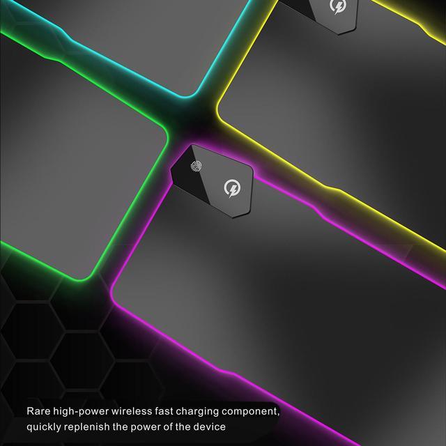 Monster pusat rgb gaming 2025 mousepad v2 wireless charging