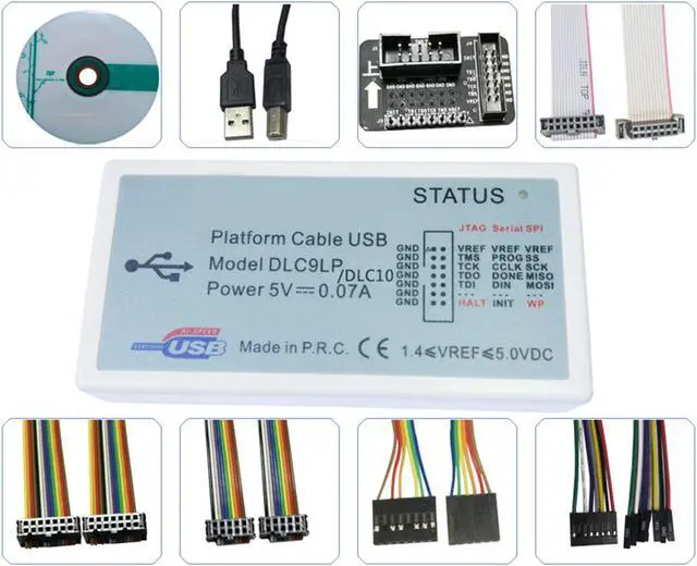 Main image of DLC9 Platform Cable USB Supports All Xilinx Device Jtag Slave-Serial and SPI Download Debugger Programmer DLC9LP 5V for