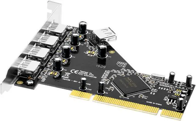Alt view image 4 of 7 - PCI to USB Multiplier Riser PCI to 5 x USB 2.0 Adapter Extender For Desktop PC PCI-USB Expansion Card