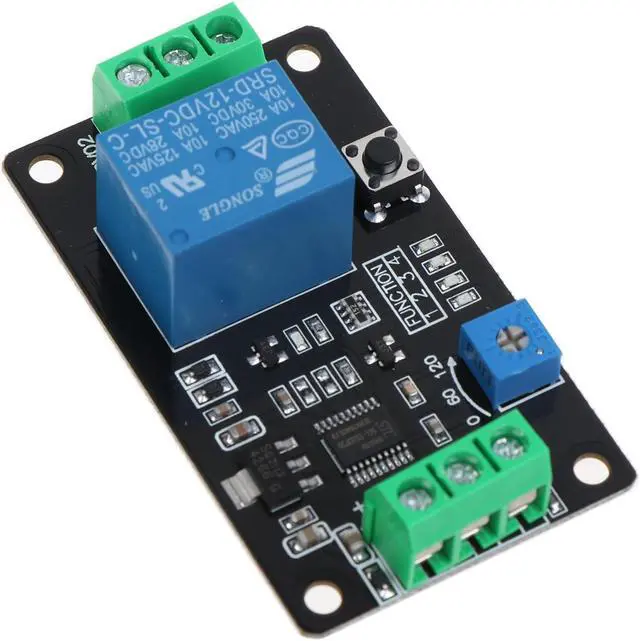 Alt view image 2 of 7 - TRM01 Delay Timer Relay Multi-functional Delay for Time Relay Self-locking Relay Delay Trigger Delay Relay for DC 12V