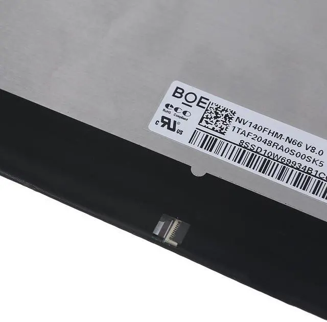 Alt view image 3 of 7 - NV140FHM-N66 Laptop LCD Screen Panel 1920x1080 30PINS FDH Display Replacement B140HAN06.8 N140HCG-EQ1 Screen Pannel