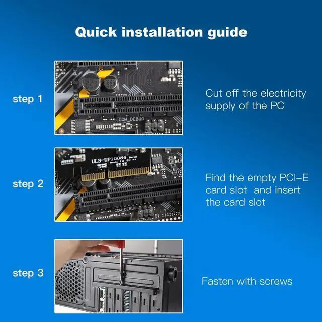 Alt view image 4 of 7 - 8-Port PCIe to USB3.2 Card Expansion 20Gbps 8 Ports USB3.1 Type-C x 4 & USB3.1 TypeA x4 PCIE Splitter Adapter Card