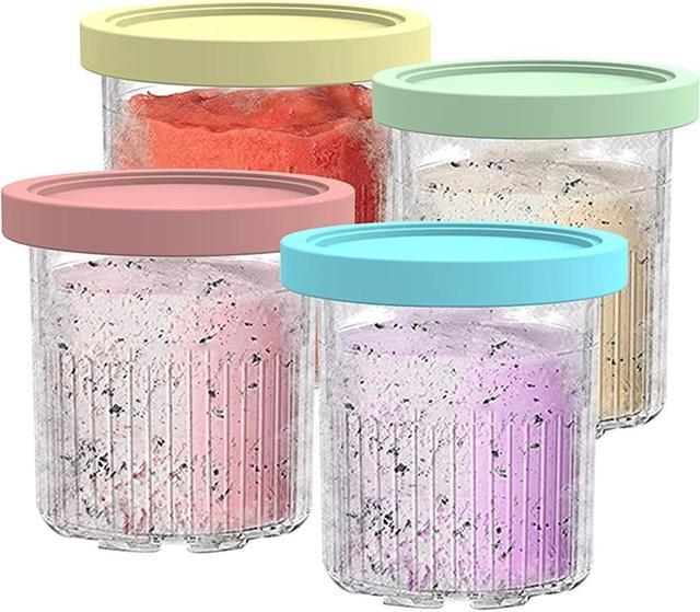 Jars For Ninja Creami Ice Cream Containers with Lids Ice Cream Pints Cup
