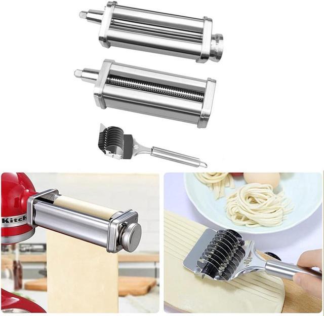 Metal Noodles Maker Spare Part Pasta Roller Attachment Spaghetti Cutter  Attachment Dough Cutter Stainless Steel Material 