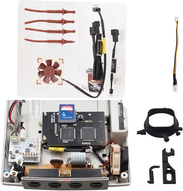 Alt view image 4 of 7 - Dreamcast Noctua Fan 3D Print Mod with for Latch & Cable Adapter for SEGA Dreamcast for DC for Women Men