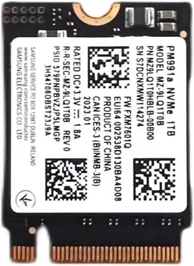 Main image of PM991a 1TB M.2 NVMe PCIe Gen3x4 SSD Efficient Internal Solid Drive