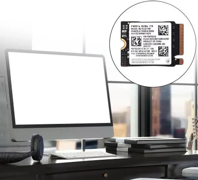 Alt view image 2 of 7 - PM991a 1TB M.2 NVMe PCIe Gen3x4 SSD Efficient Internal Solid Drive
