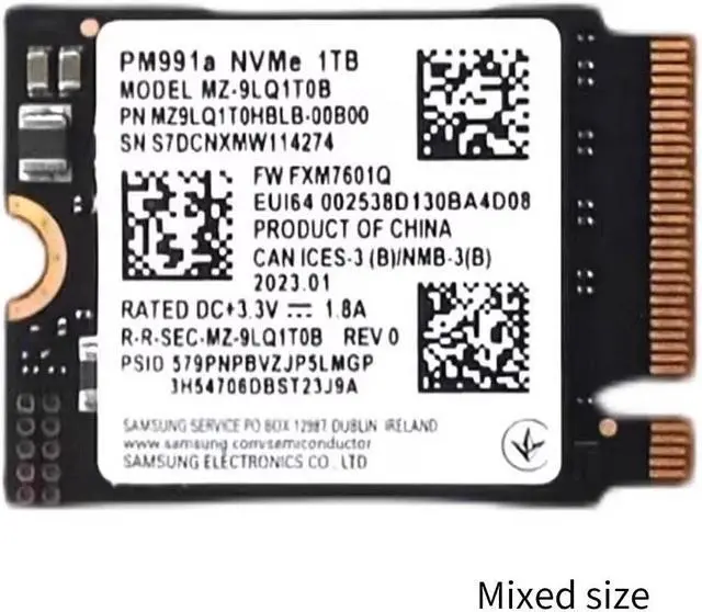 Alt view image 5 of 7 - PM991a 1TB M.2 NVMe PCIe Gen3x4 SSD Efficient Internal Solid Drive