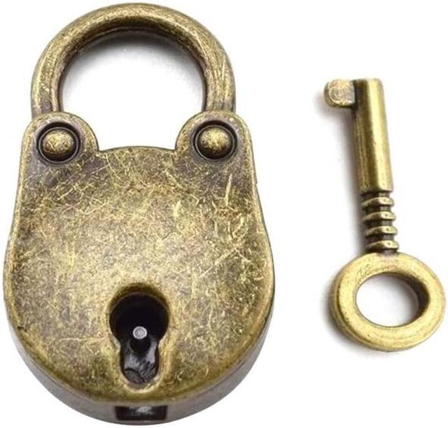 Vintage Style Mini Bear Head Key Lock Old fashioned Mini Lock Zinc