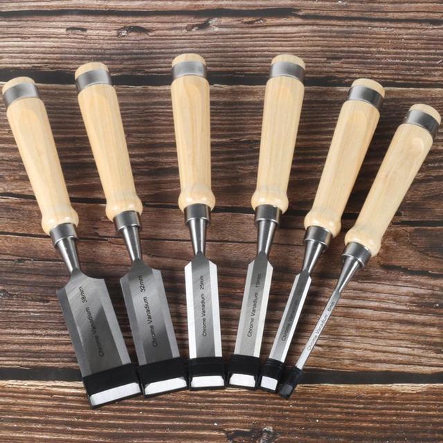 Reliable Woodworking Chisels 6Pcs Set in Wooden Presentation Box 