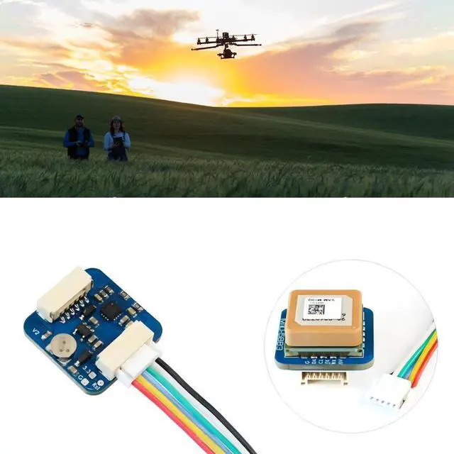 Alt view image 2 of 7 - M10Q-5883 Module Global Positioning System GNSS Compass QMC5883L with 20cm Cable