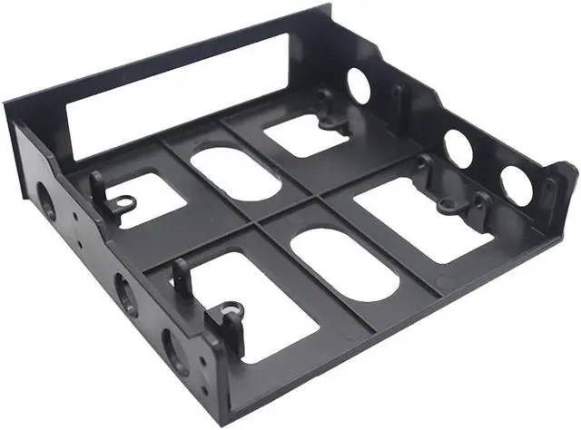 Alt view image 5 of 7 - 3.5" to 5.25" Floppy to Optical Drive Bay Mounting Bracket Front Panel for Desktop PC Hard Disk Drive Bracket