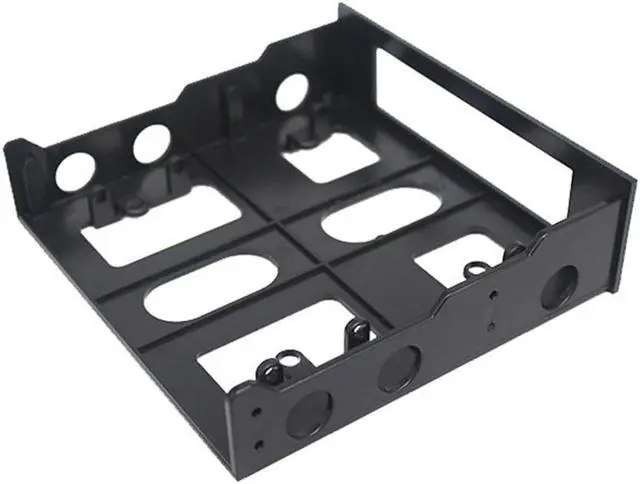 Alt view image 7 of 7 - 3.5" to 5.25" Floppy to Optical Drive Bay Mounting Bracket Front Panel for Desktop PC Hard Disk Drive Bracket