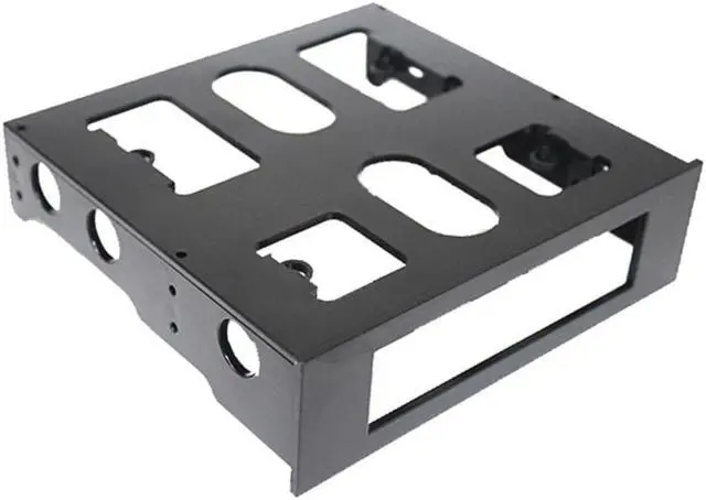Alt view image 6 of 7 - 3.5" to 5.25" Floppy to Optical Drive Bay Mounting Bracket Front Panel for Desktop PC Hard Disk Drive Bracket