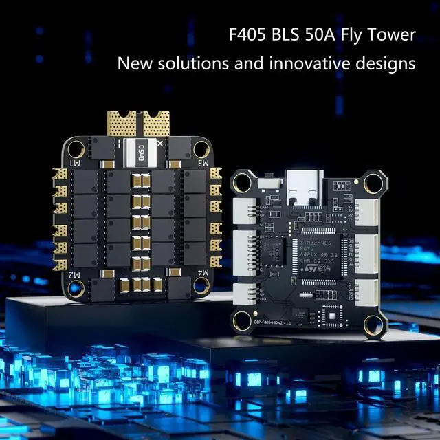 Alt view image 4 of 7 - F405 Flight Controller Board BLS50A 4 in1 ESC with OSD 16MB Black Box