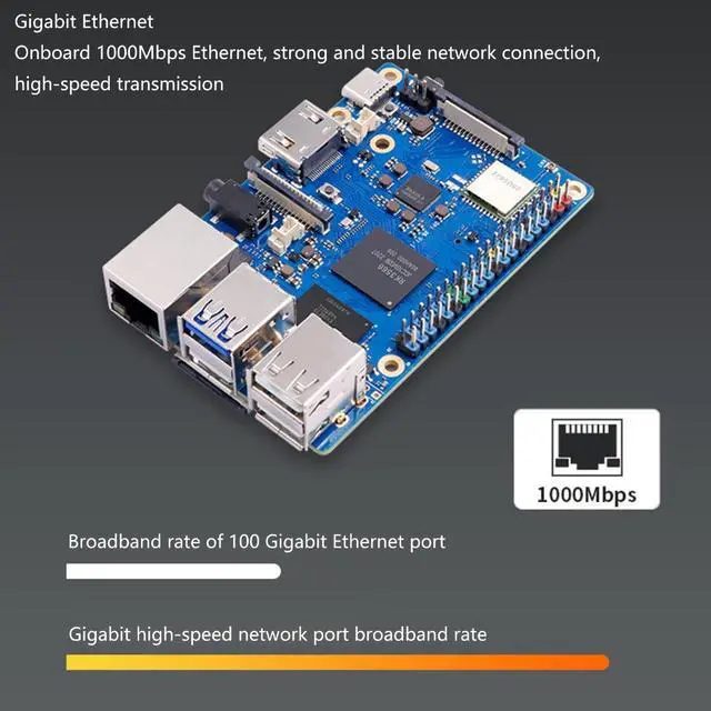Alt view image 4 of 7 - Single Board Computer Motherboards Control Board for Orange Pi 3B Computer