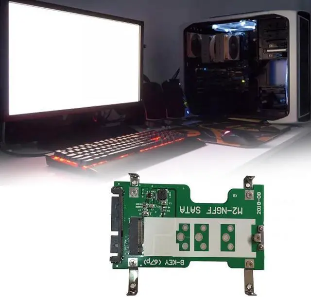 Alt view image 2 of 7 - Unique M.2 NGFF to 2.5 inch SSD Bracket Secure Mounting M.2 to SATA3 Adapter