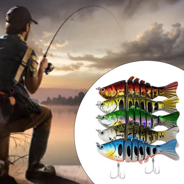 Fishing Lures Multi Sections Baits Fishhooks Saltwater 3D Minnow Fishing  Lures Swimbait Wobbler Fishing Gear Tackle Tool 