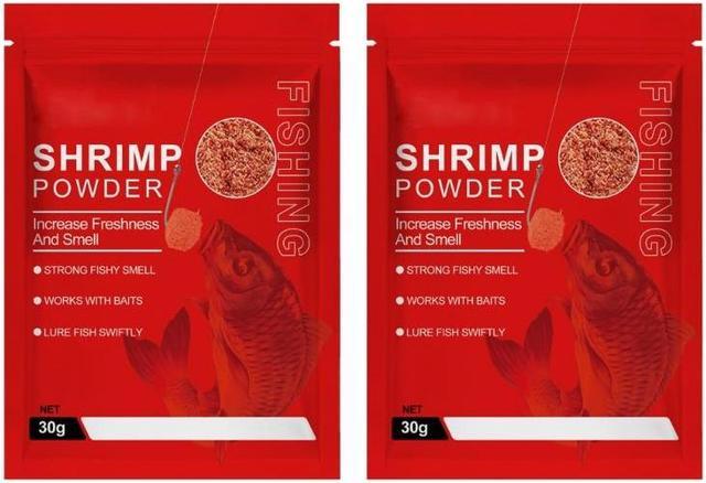 2 Pcs Effective Fish Baits Attractant Fish Baits Additives Shrimp Powder Scent  Fish Attractants Fishing Bloodworm Powder 