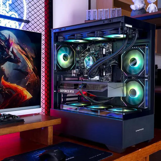 Alt view image 7 of 7 - VTG Gaming Desktop PC , Ryzen9 9900X, Radeon RX 7900 XTX 24G , 32GB DDR5 2TB SSD NVMe , 850W PSU, Wi-Fi, 360 Liquid Cooler , ARGB Fans , Windows 11 Home 64-bit , gaming pc