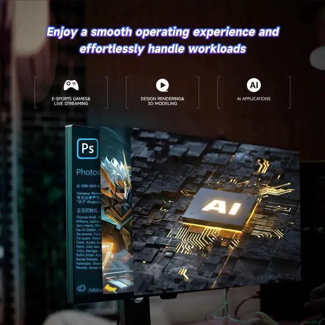 Alt view image 5 of 7 - VTG Gaming PC AMD Ryzen7 9700X, Radeon RX 7800 XT 16G, 1TB NVME SSD, 32GB DDR5 RAM , 850W GOLD PSU ,240MM AIO liquid cooler , B650M , Windows 11 Home, WIFI, Prebuilt Gaming Pc