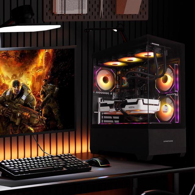 Alt view image 8 of 7 - VTG Gaming PC AMD Ryzen7 9700X, Radeon RX 9070XT 16G, 1TB NVME SSD, 32GB DDR5 RAM , 850W GOLD PSU ,360MM AIO liquid cooler , MSI B650M , Windows 11 Home, WIFI,  Prebuilt Gaming Pc New computer