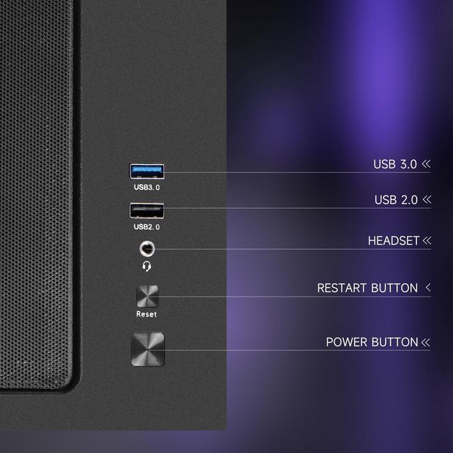 Alt view image 7 of 7 - VTG Gaming Desktop PC , Ryzen5 9600X, Radeon RX 9060XT 16G ,MSI B650M 32GB DDR5 1TB NVMe SSD, 650W GOLD PSU, Wi-Fi,360 Liquid Cooler,ARGB Fans , Windows 11 Home 64-bit ,Prebuilt Gaming Pc New computer
