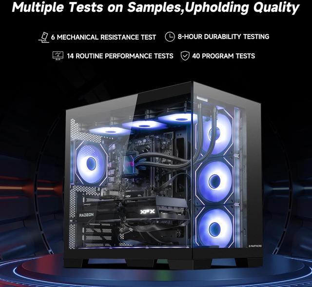 Alt view image 4 of 7 - VTG Gaming Desktop PC , Ryzen5 9600X, Radeon RX 9060XT 16G ,MSI B650M 32GB DDR5 1TB NVMe SSD, 650W GOLD PSU, Wi-Fi,360 Liquid Cooler,ARGB Fans , Windows 11 Home 64-bit ,Prebuilt Gaming Pc New computer