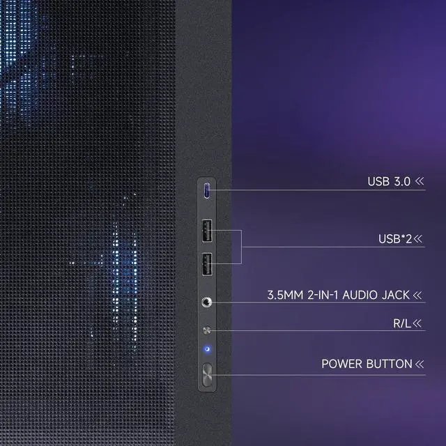 Alt view image 5 of 7 - VTG Vantaq Gaming PC Desktop AMD Ryzen7 9800X3D ,Geforce RTX5080, 2TB NVME SSD, 32GB DDR5 RAM , 850W GOLD PSU ,  360MM AIO liquid cooler,Windows 11 Home,  WIFI 6, Prebuilt Gaming Pc New computer