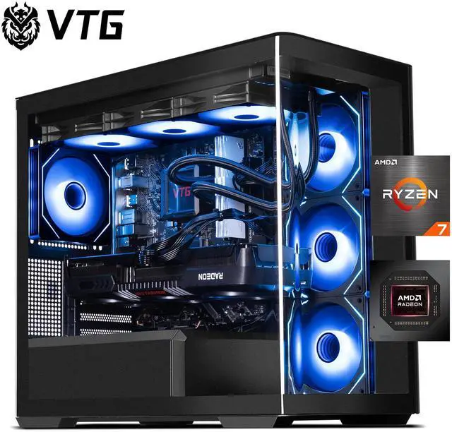 VTG Gaming PC AMD Ryzen7 9700X, Radeon RX 9070XT 16G, 1TB NVME SSD